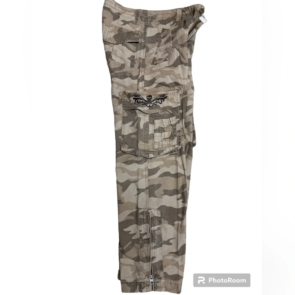 Old Navy Surplus Company Cotton Utility Camouflage Camo Cargo Pants Size 12